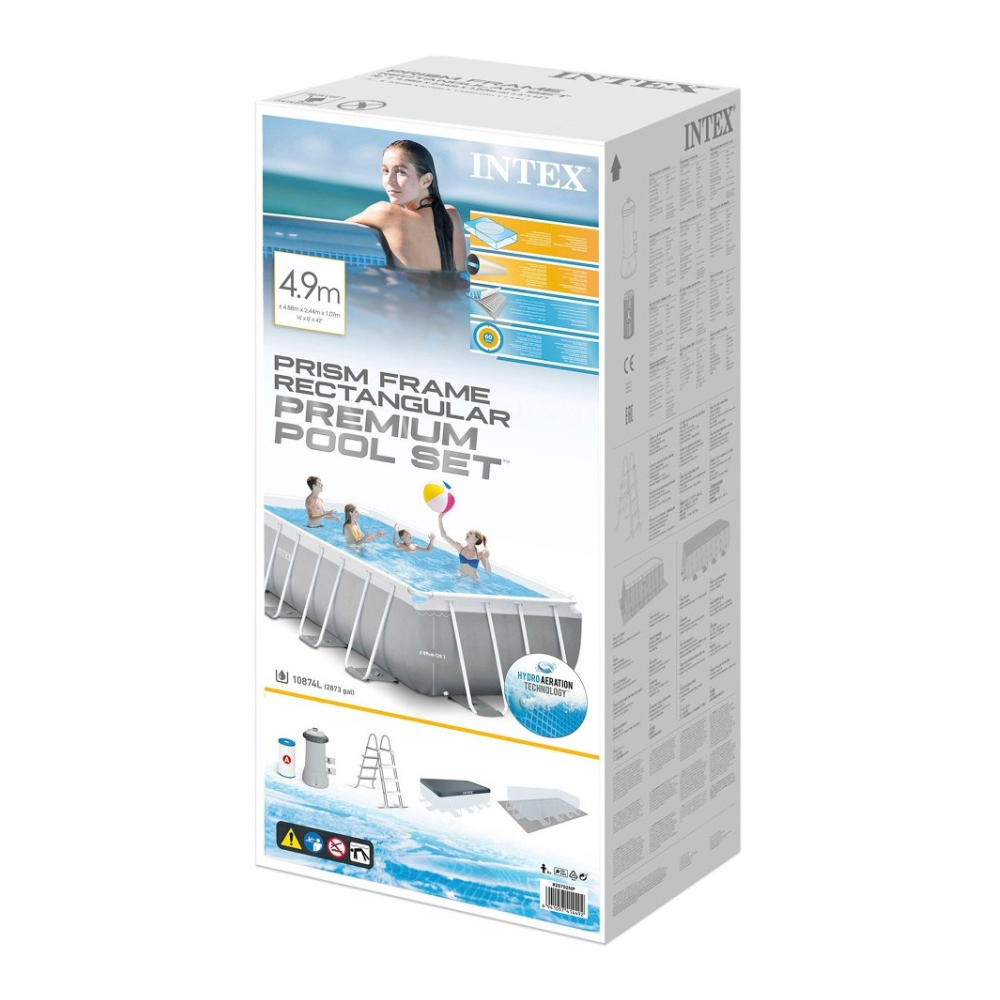 Piscina Estructural Intex 4,88x2,44x1,07metros + Accesorios