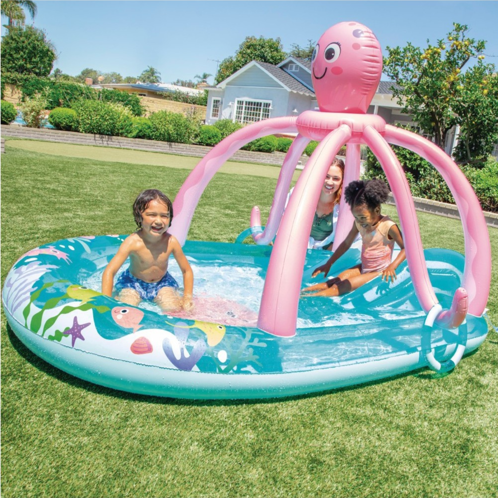 Piscina infantil Centro De Juegos Con Aspersor Intex Pulpo Amigable