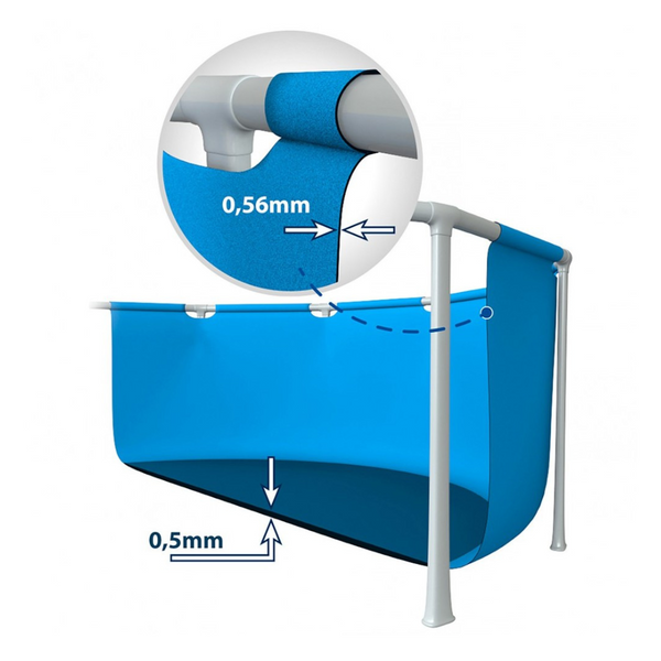 Piscina Rectangular Estructural Familiar INTEX 4,5x2,2x0,84m
