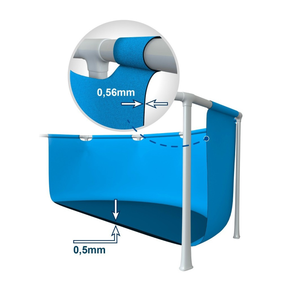 Piscina Estructural INTEX 4,5mx2,2mx0,84m + Bomba Filtrante