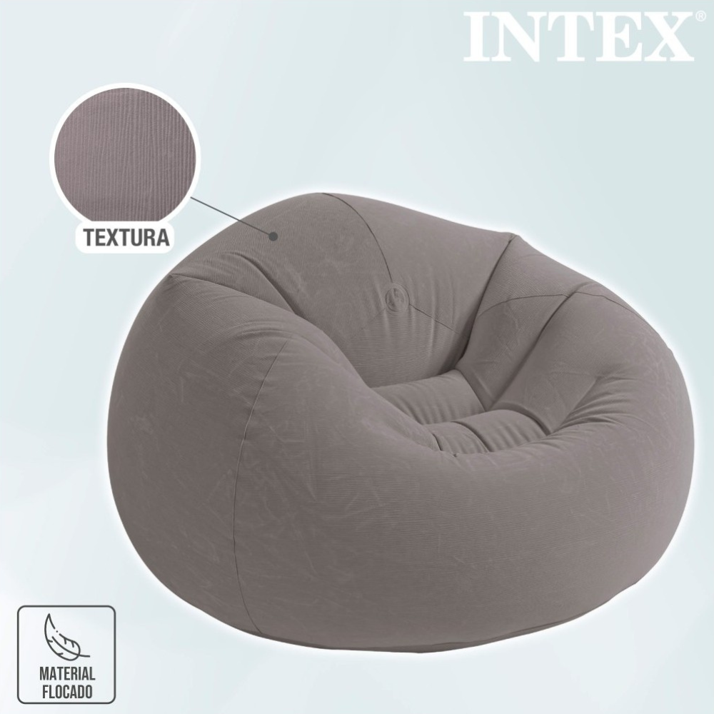 Sillón inflable INTEX Puff Beanless Bag