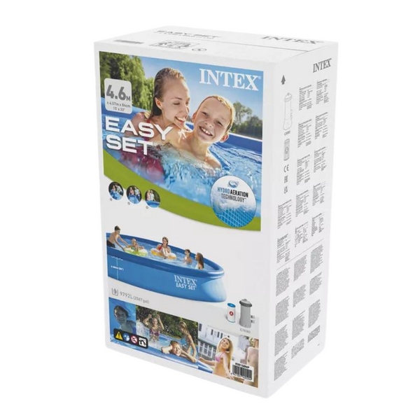 Piscina Easy Set Intex 457 X 84 Cm Con Aro Inflable