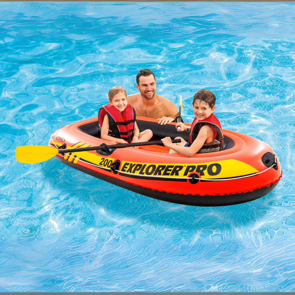 Bote Inflable INTEX Explorer Pro 200 con accesorios