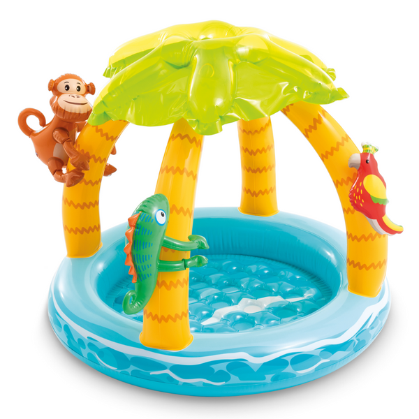 Piscina Infantil Inflable Con Techo INTEX Isla Tropical