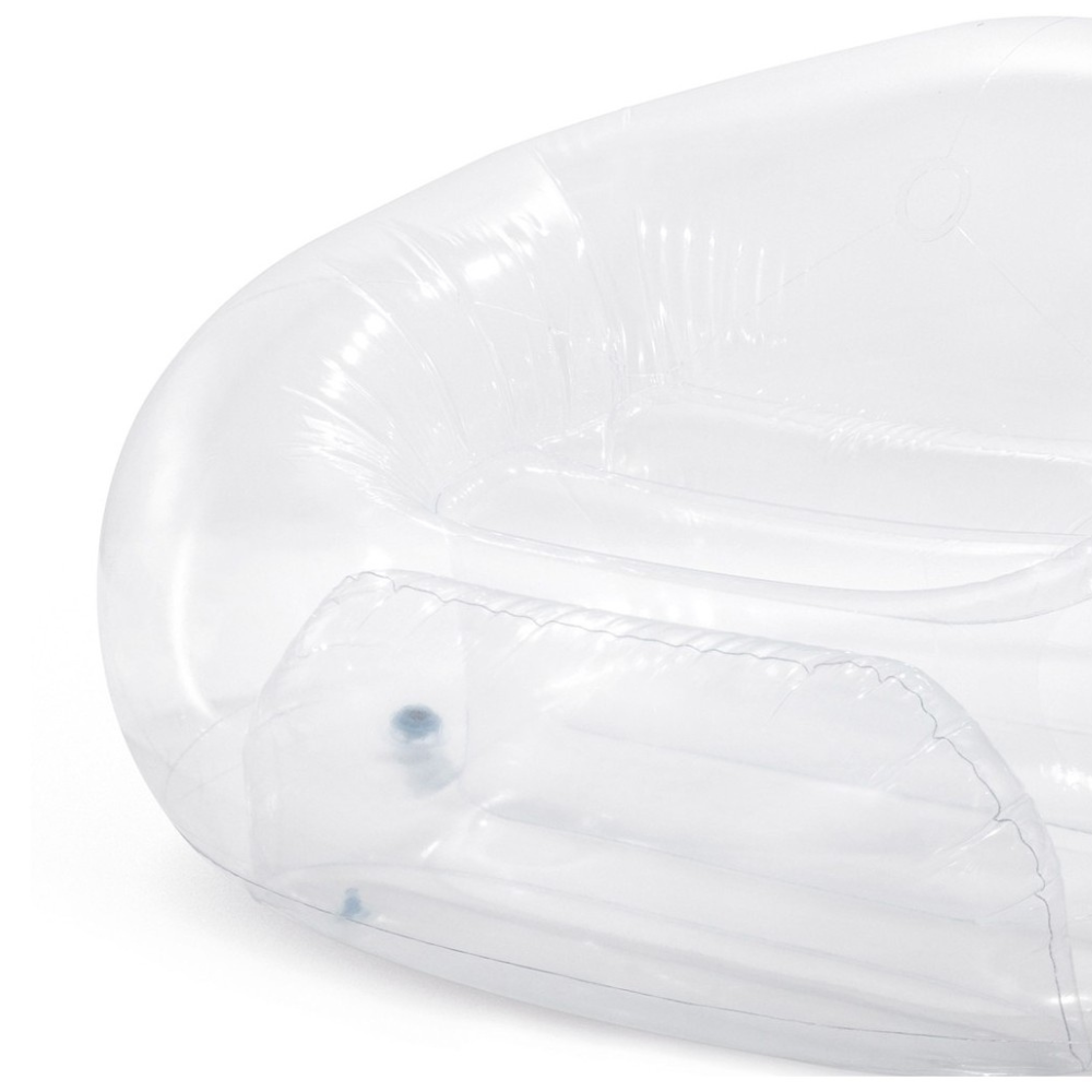 Sillón inflable transparente INTEX Puff Beanless Bag