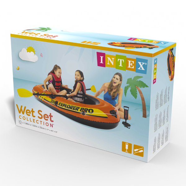 Bote Inflable INTEX Explorer Pro 200 con accesorios