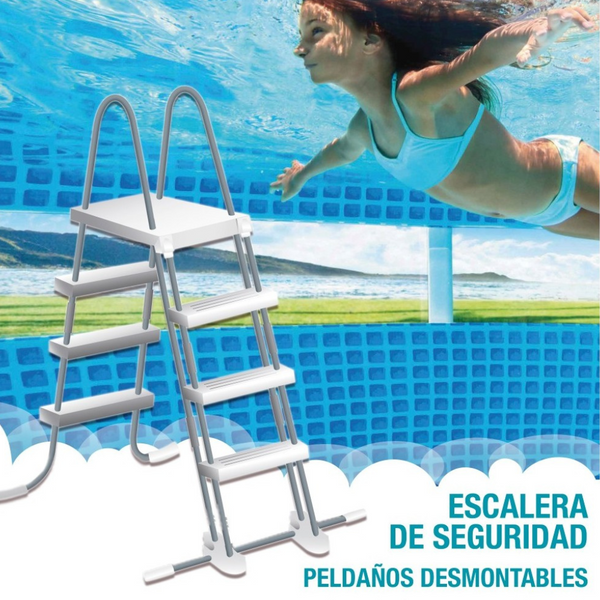 Piscina Estructural Prisma Intex 488x122cm + Accesorios