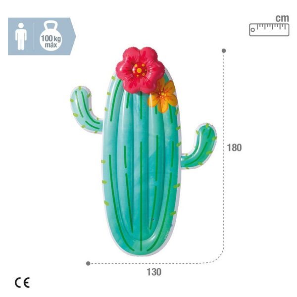 Colchoneta inflable Cactus 130x28x180 cm