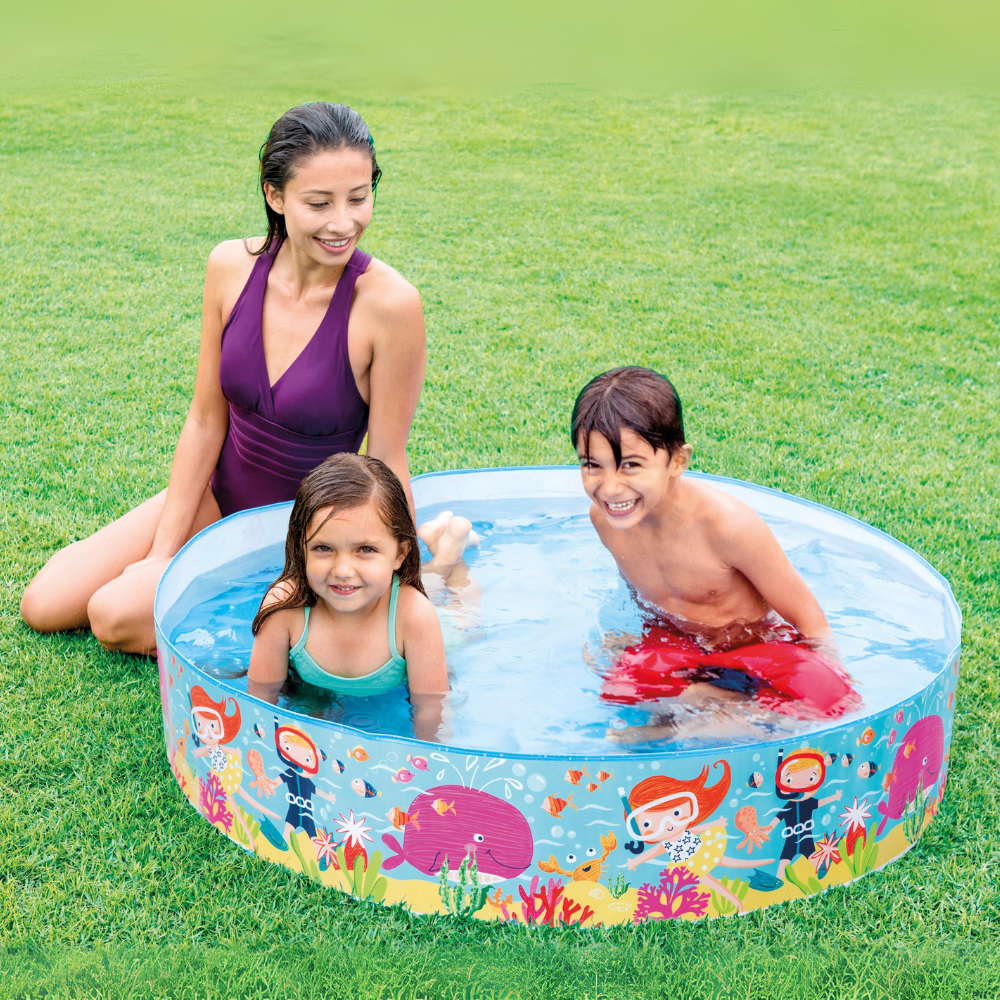 Piscina Infantil Aventura Marina Semi Rígida Intex 122x25cm