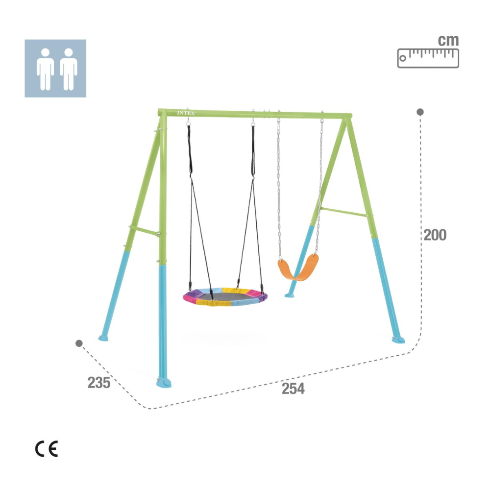 Set Columpio con 2 asientos para niños INTEX