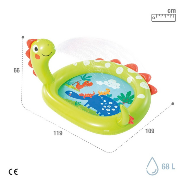 Piscina Infantil Inflable Dinosaurio con difusor INTEX