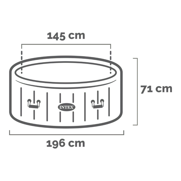 Spa Inflable 4 Personas INTEX Purespa Bubble Massage