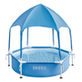 Piscina Estructural 183x38cm Con Techo Desmontable INTEX hexagonal Canopy