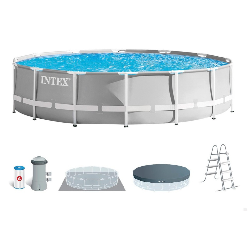 Piscina Estructural Prisma Intex 4,57x1,07mt + Accesorios