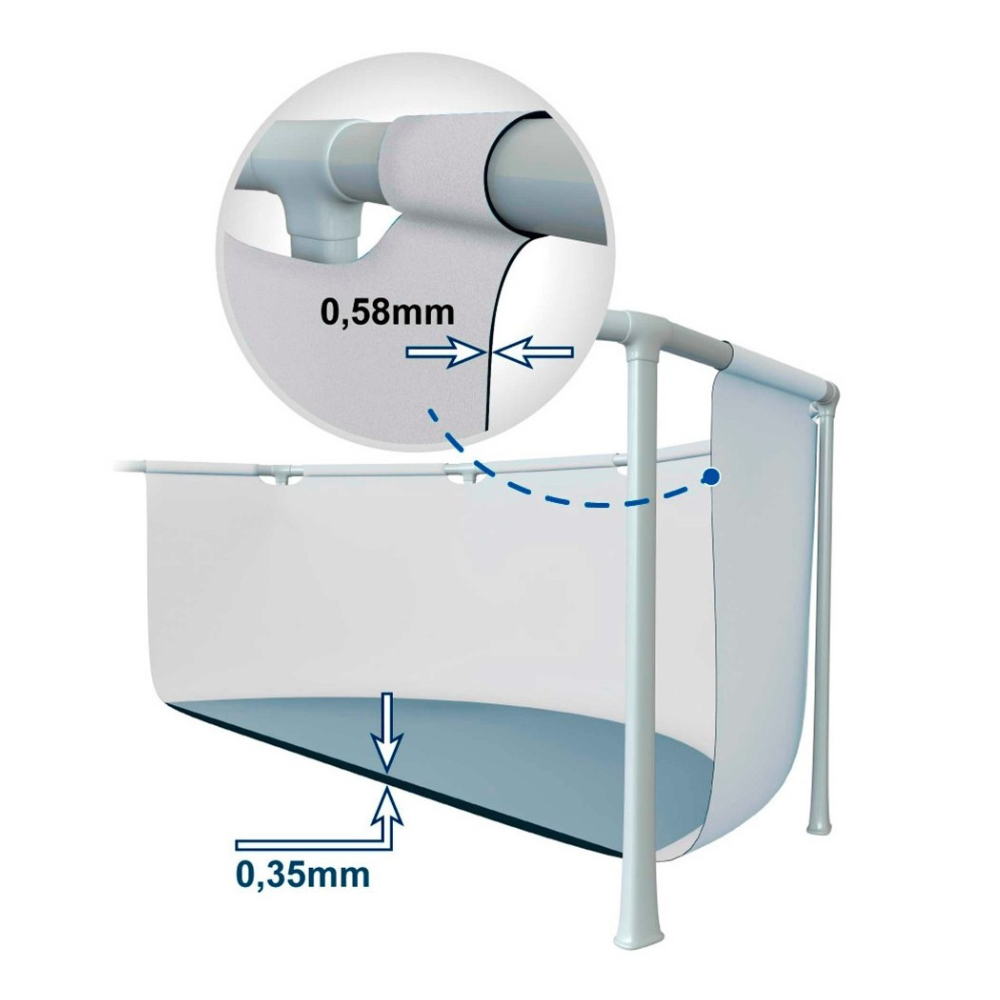 Piscina Estructural Intex 3,00x1,75x0,80 Metros + Accesorios